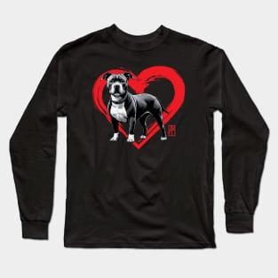 I Love My American Pit Bull Terrier - I Love my dog - Loyal dog Long Sleeve T-Shirt